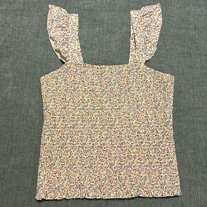 Floral Smocked Tank Top
